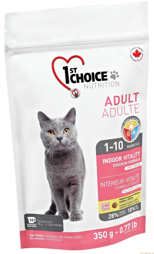 1 st Choice (Фест Чойс) Adult Cat Indoor Vitality